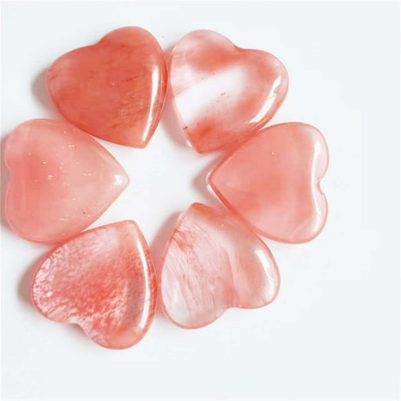 Pebble tray for plant humidity! Rose Quartz Crystals Heart Polished Stones Bulk Wholesale Palm Love Heart Stone