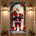 thumbnail image 3 of Classic Design Christmas Banner Santa Claus Holiday Decoration Festive Ornament for Christmas Party Home Celebration Winter, 3 of 9