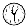 thumbnail image 3 of Reloj pared para colgar, decoración pared 30 cm, elegante, redondo, sencillo, único, silencioso, para interiores, comedor, estudio, cocina,, 3 of 9