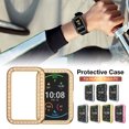 thumbnail image 1 of Flmtop 1PC Watch Protector with Rhinestone Inlaid Touch-Sensitive Smartwatch Cases Sshockproof Anti-Scratch Protective Cover PC Watch Screen Protector Compatible with HUAWEI Watch Fit, 1 of 10