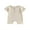 Beige, variant on Bagilaanoe Newborn Baby Girl Boys Summer Jumpsuit Short Sleeve Bodysuit 3M 6M 12M 18M Infant Casual One Piece Romper