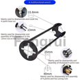 thumbnail image 2 of For basin wrench sink wrench set 7 sizes universal plumbers wrench multifunctional carbon steel fauc, 2 of 5