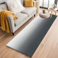 thumbnail image 2 of Gray Gradient Washable Area Rug 2x6 Low-Profile Area Rugs with Non Slip Backing Indoor Floor Carpet for Entrance Living Room Bedroom Home Office, 2 of 9