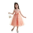 thumbnail image 6 of Girls Dresses Summer Dress Birthday Elegant Sleeveless Mesh Bowknot Princess Flower Dresses Wedding Kids Sundress,Size 3 Years-4 Years, 6 of 7