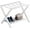 White, variant on Luggage Rack, Folding Suitcase Stand with Storage Shelf,   Luggage Holder for Guest Room, , Hotel, Closet,  up to 135 lb (White)