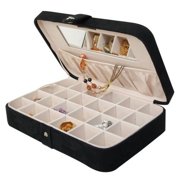 Mele and Co Maria Plush Jewelry Box with 24 Sections