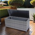 thumbnail image 5 of Spaco Outdoor Storage Box, 113 Gallon Wicker Patio Deck Boxes with Lid, Storage Box Outdoor for Kids Toys, Pillows, Towel Grey Wicker, 5 of 24