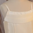 thumbnail image 6 of Bobifish Toddler Girls Banquet Dress Satin Square Neck Tank Sleeveless Party Long Swing Formal Dress Children Girls Dresss, 6 of 8