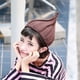 thumbnail image 5 of Gorro cálido con flores, gorro de punto puntiagudo, gorro de lana para chupete, gorro de punto liso para padres e hijos, gorro retorcido para adultos, 5 of 6