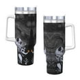 thumbnail image 3 of Jack-Skellington 40 Oz Car Cap, Tumbler With Handle Water Bottle Travel Cup For Car Drink Cold And Hot Stainless Steel Double Wall Insulated Coffee Mug, 3 of 9