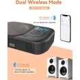 thumbnail image 4 of Reproductor de CD portátil MONODEAL Altavoces estéreo duales con Bluetooth, 4 of 9