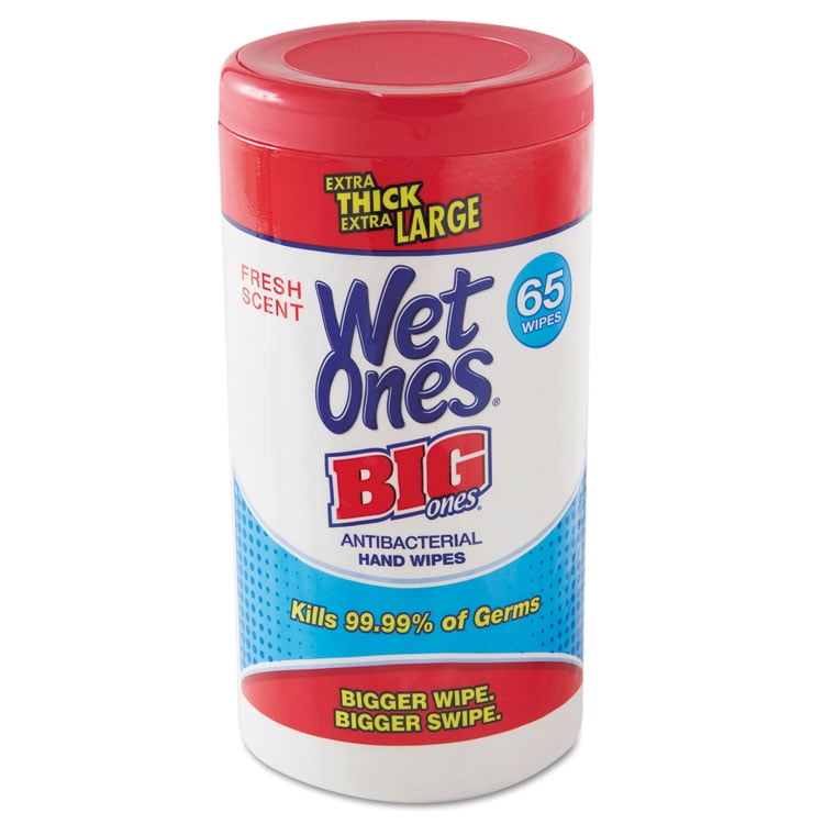 Wet Ones 00501 4 . 5 x 8 inch Wet Ones Big Ones Antibacterial Wipes