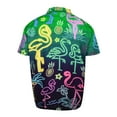 thumbnail image 3 of LilyLLL Mens Hawaiian Shirt Summer Beach Short Sleeve Buttons Down Printed T-shirt Tops, 3 of 4