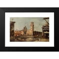 thumbnail image 2 of Francesco Guardi 18x13 Black Modern Framed Museum Art Print Titled - The Entrance to the Arsenal in Venice, 2 of 5