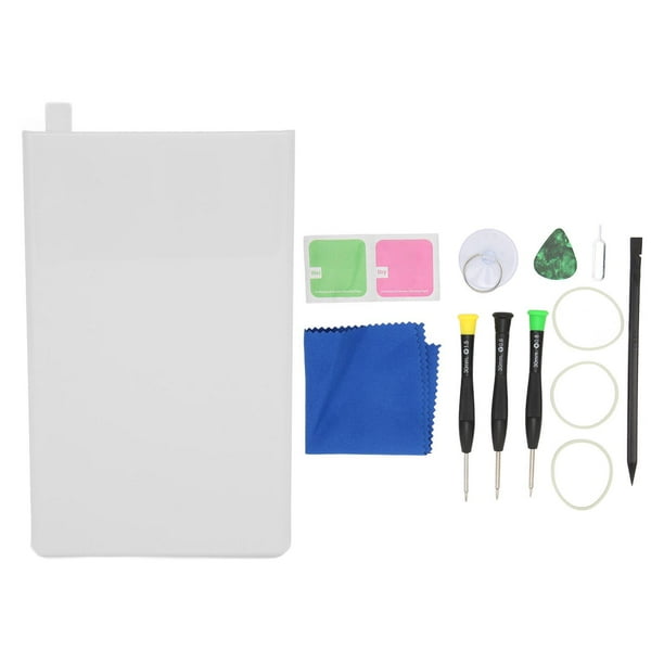 Vidrio trasero para Google Pixel 6 Pro Panel trasero del teléfono celular Piezas de repuesto de la cubierta de la puerta de la carcasa trasera con kit de herramientas de reparación Blanco
