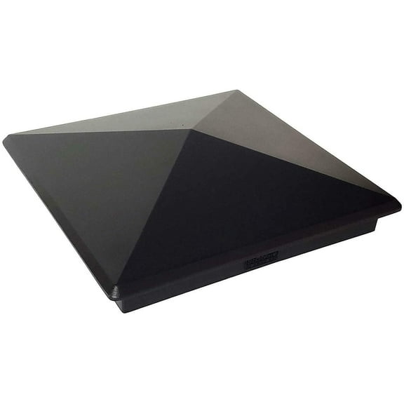 7.5" x 7.5" Heavy Duty Aluminium Pyramid Post Cap for True/Actual 7.5" x 7.5" Wood Posts - Black (Works ONLY with Actual 7.5"x7.5" Posts. Will NOT Work with Actual 8" x 8" Posts)