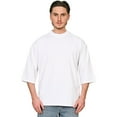 thumbnail image 3 of Casual Classics  Adult Combed Ringspun Cotton Extended Neckline Oversized Short-Sleeved T-Shirt, 3 of 4