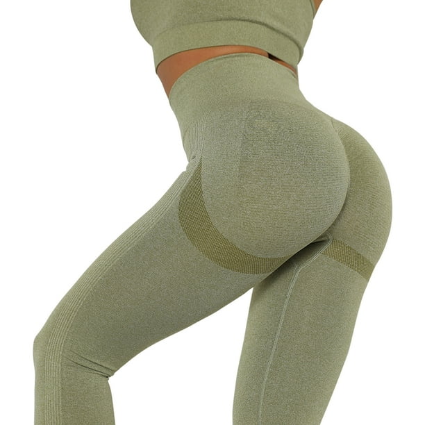 polainas de yoga Ropa de gimnasio de cintura alta Control de barriga Pantalones de fitness Ropa de entrenamiento Ropa de mujer Hugtrwg Para estrenar