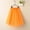 Orange, variant on Girls Tutu Skirt Elastic Waist A-Line Tulle Party Dance Skirt for Kids 4-14Y