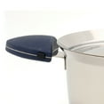 thumbnail image 2 of BergHOFF Stacca 10" 18/10 Stainless Steel Covered Stockpot, Blue, 2 of 6