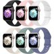 thumbnail image 1 of Paquete de 6 correas deportivas compatibles con Apple Watch Band 38 mm, 40 mm, 41 mm, 42 mm, 44 mm, 45 mm, 49 mm, correa de silicona suave impermeable compatible con iWatch Apple Watch Series 9 Ultra, 1 of 4