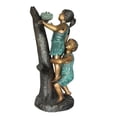 thumbnail image 2 of Nifao Two Kids Climbing on a Tree Bronze Statue – Home Decor Sculpture, 17"L x 17"W x 46"H, 2 of 12