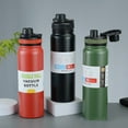 thumbnail image 2 of Bouteille d'Eau de Voyage Isolée en Acier Inoxydable avec Filtre à Thé Étanche Flacon de Sport 600ML 800ML, 2 of 7