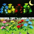 thumbnail image 4 of Solar Outdoor Light Rose Flower Decoration For Garden Path Landscape, 4 of 5