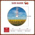 thumbnail image 2 of Fuzoiu Blooming Sunflower Field Print Christmas Tree Skirt,Xmas Christmas Decorations,Xmas Tree Mat for Farmhouse Holiday New Years Home Party Decor Tree Rugs-30", 2 of 6