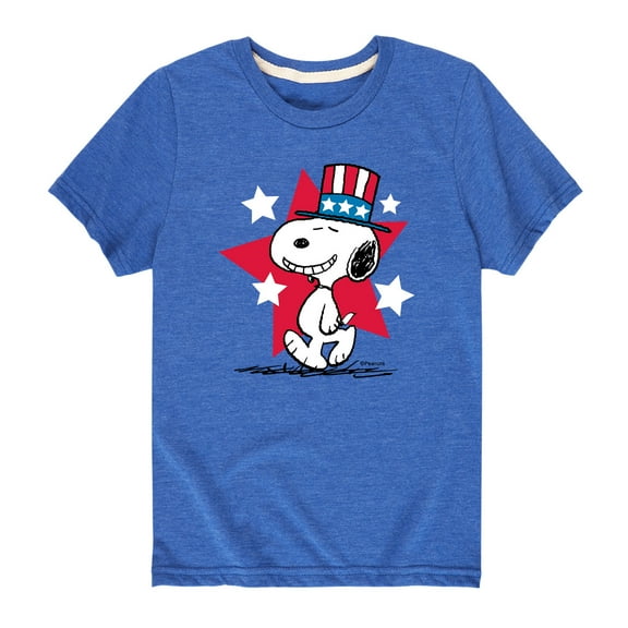 Peanuts - Snoopy Americana - Toddler And Youth Short Sleeve Graphic T-Shirt