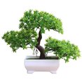 thumbnail image 2 of Bienvenida Pino Bonsai Simulación Planta en maceta artificial Adorno Decoración para el hogar Verde Fokelyi MZQ-0908-1, 2 of 7