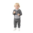 thumbnail image 1 of Felwors Bébé Garçons Filles Rayé Sweat à Capuche + Pantalons Ensembles, 1 of 4