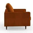 thumbnail image 4 of Pemberly Row Contemporary Performance Velvet Arm Chair in Orange, 4 of 4