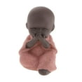 thumbnail image 5 of 2Pcs Ceramic Monk Buddha Collectible Statue Porcelain Doll Car Ornaments New, 5 of 8