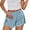 Light Blue, variant on Karight Womens Running Shorts Flowy Pleated Workout Skort Athletic Skirts Trendy Summer Clothes