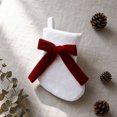 thumbnail image 5 of Mini Christmas Stocking Ornaments Small Velvet Christmas Socks with Bow Xmas Tree Hanging Decor for Holiday Party Home Fireplace Mantel Decoration, Set of 1 Miniature Stocking, 7.5 X 5.9 In, 5 of 8