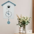 thumbnail image 5 of Cuckoo Clock with Chimer Minimalist Cuckoo Sound Clock with Pendulum Delicate Cuckoo Clock Bird House Battery Powered, 5 of 10