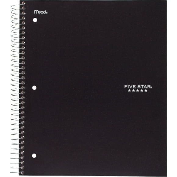 Cahier Five Star 5 Sujets 400 Pages Noir