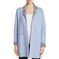 thumbnail image 2 of Finity Womens Knit Pea Coat, Blue, Large, 2 of 2