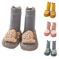 thumbnail image 4 of Winter Children Toddler Boys And Girls Long Tube Sock Shoes Flat Bottomed Non Slip Plush Warm And Comfortable Cute Cartoon Animals, 4 of 8