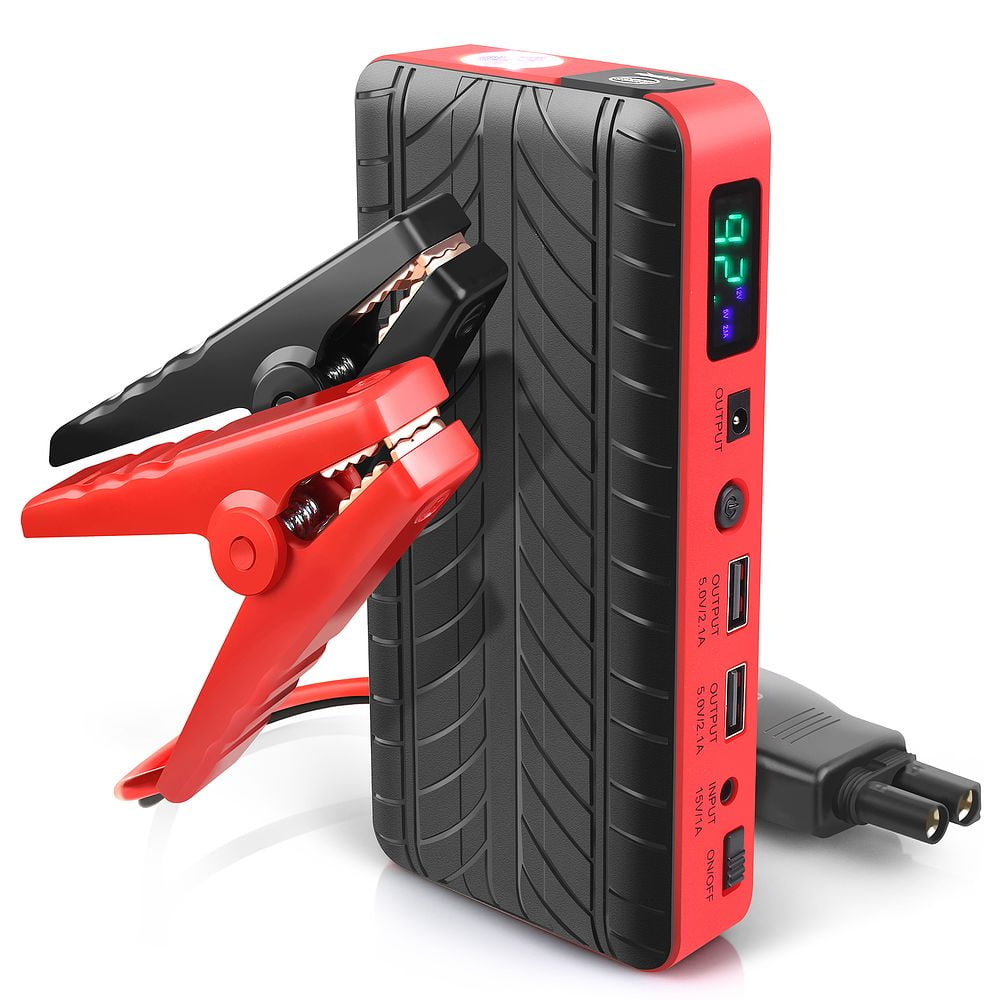 INNOKA 14000mAh Portable Multi-Function Auto Car Jump Starter 600-Amp 600A  Peak Booster Power Bank Backup Charger with USB Smart Charging Port & LED  Flashlight (Include Battery Clamp Jumper & Cables) – BrickSeek