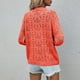 thumbnail image 4 of Moda mujer Casual bolsillos manga larga Casual sólido abrigo cárdigan blusa Fridja hkj539, 4 of 9