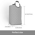 thumbnail image 2 of Sikiie Gray Plaid Square Laundry Bag Large Collapsible Dirty Clothes Bags With Handles Waterproof Essentials Storage For College Dorm, Family, 2 of 5