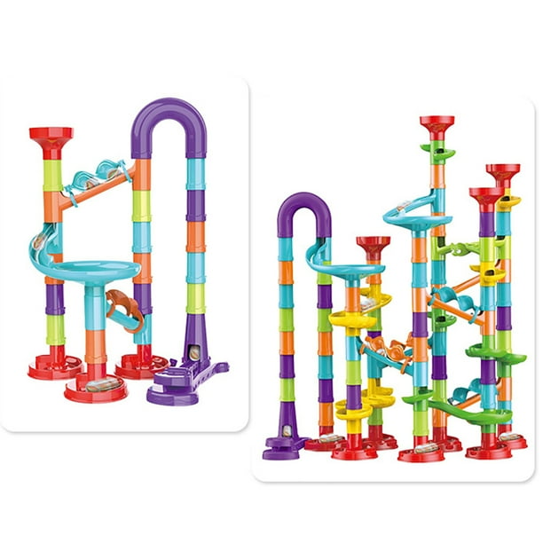 113PCS Kids Marble Run Set DIY Educational Marble Maze Game Marble Race Track Walmart