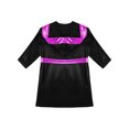 thumbnail image 4 of Linjinx Robe de Boxe pour Garçons Robe Longue en Satin avec Capuche et Ceinture Tenue de Boxe Halloween Noir&Rose Vif 14, 4 of 5