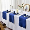thumbnail image 2 of 12pcs Hemstitched Square Napkins 30x30cm Satin Cocktail Napkin for Party Wedding Table Cloth Soft Kitchen Dinner Napkins, 2 of 4