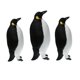 thumbnail image 1 of Estatua de animal de de pingüino con plumas artificiales de 3 piezas para decoración interior y exterior - Cola Pingüino artificial animal, 1 of 8