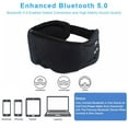 Sleep Headphones Bluetooth Eye Mask, Joseche Wireless Bluetooth 5.0 Headphones Music Travel