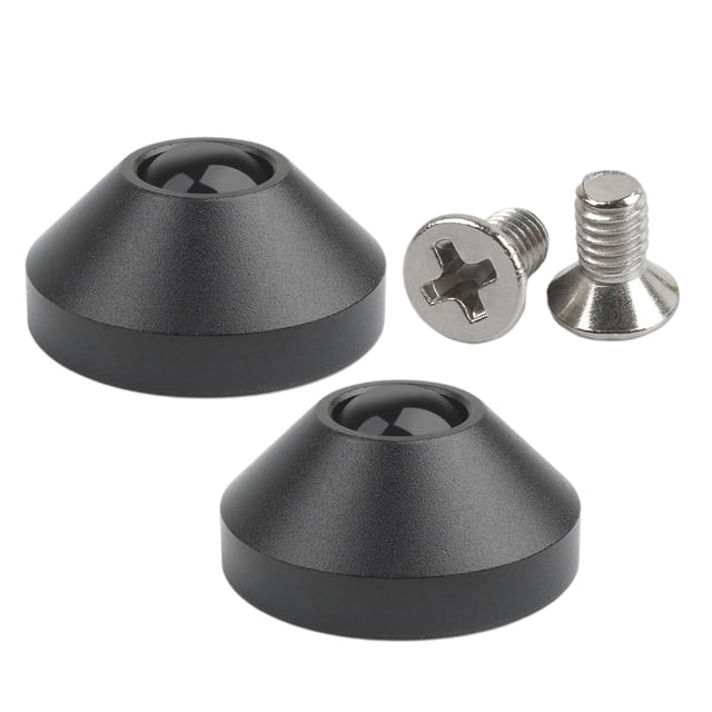 Pies de mecánico de 2 piezas de 22 mm con tornillos, accesorios profesionales Negro shamjiam Pies de teclado