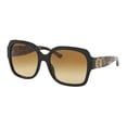 thumbnail image 1 of Tory Burch TY7140 17592L 57M Black/Yellow Gradient Square Sunglasses For Women+FREE Complimentary Eyewear Care Kit, 1 of 4